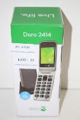 BOXED DORO 2414 FLIP MOBILE PHONE RRP £41.99Condition ReportAppraisal Available on Request- All