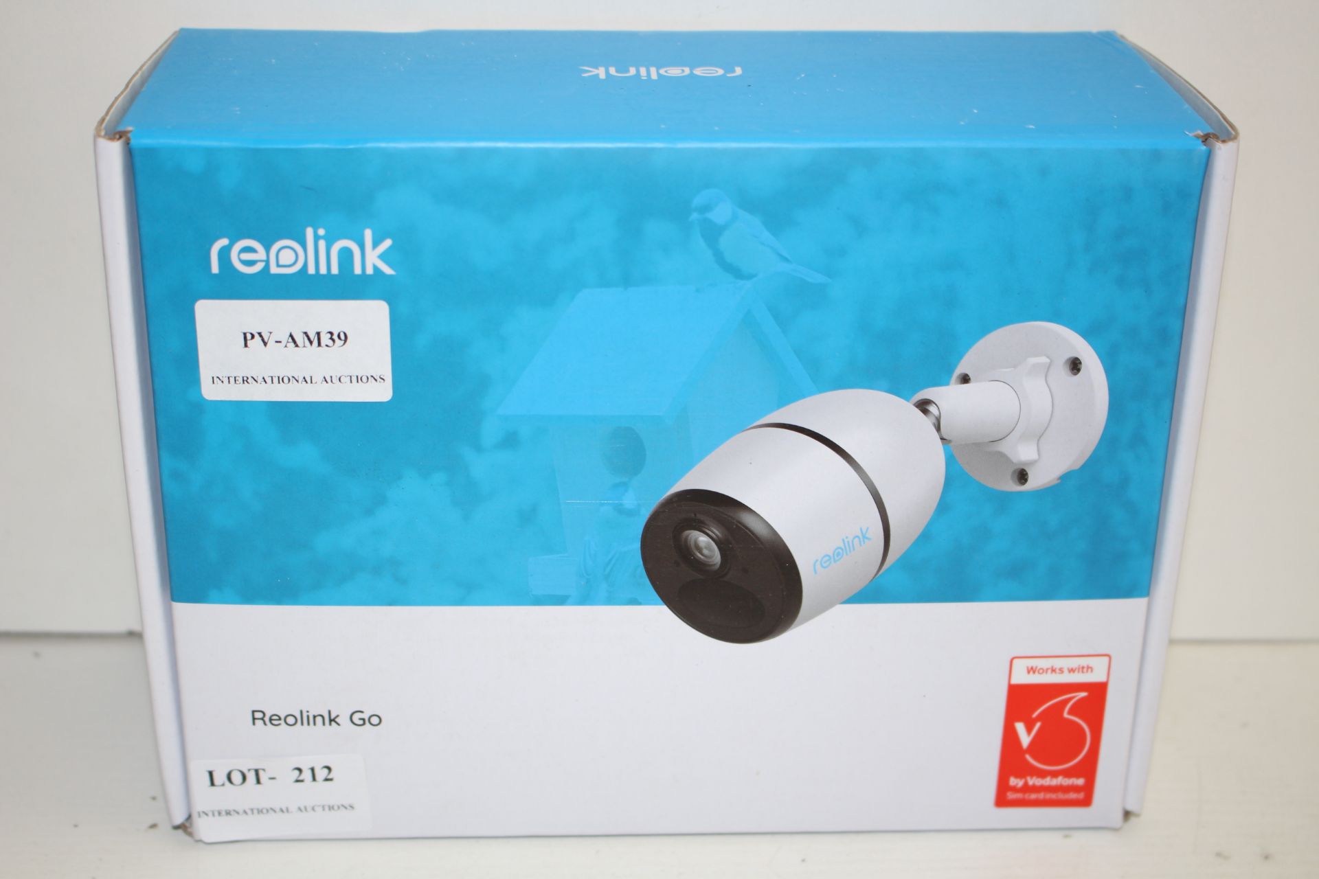 BOXED REOLINK GO 4G-LTE SOLAR POWERED SECURITY CAMERA FULL HD 1080P RRP £190.39Condition
