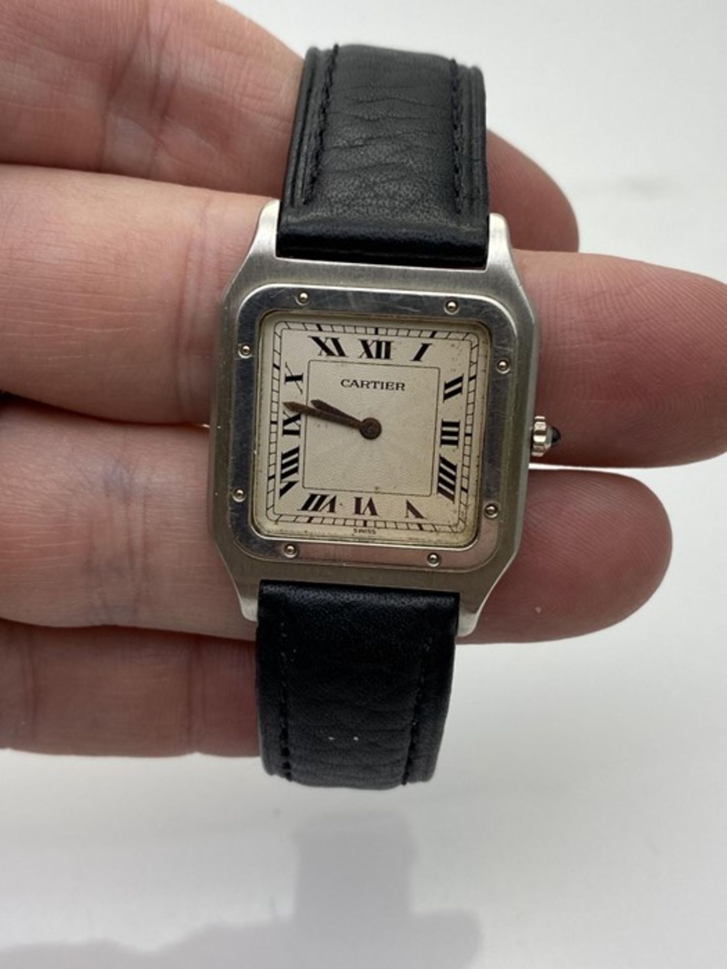 VINTAGE GENTS CARTIER TANK, REF- 1575 1 C21594, VERY RARE EDITION, PLATINUM CASE