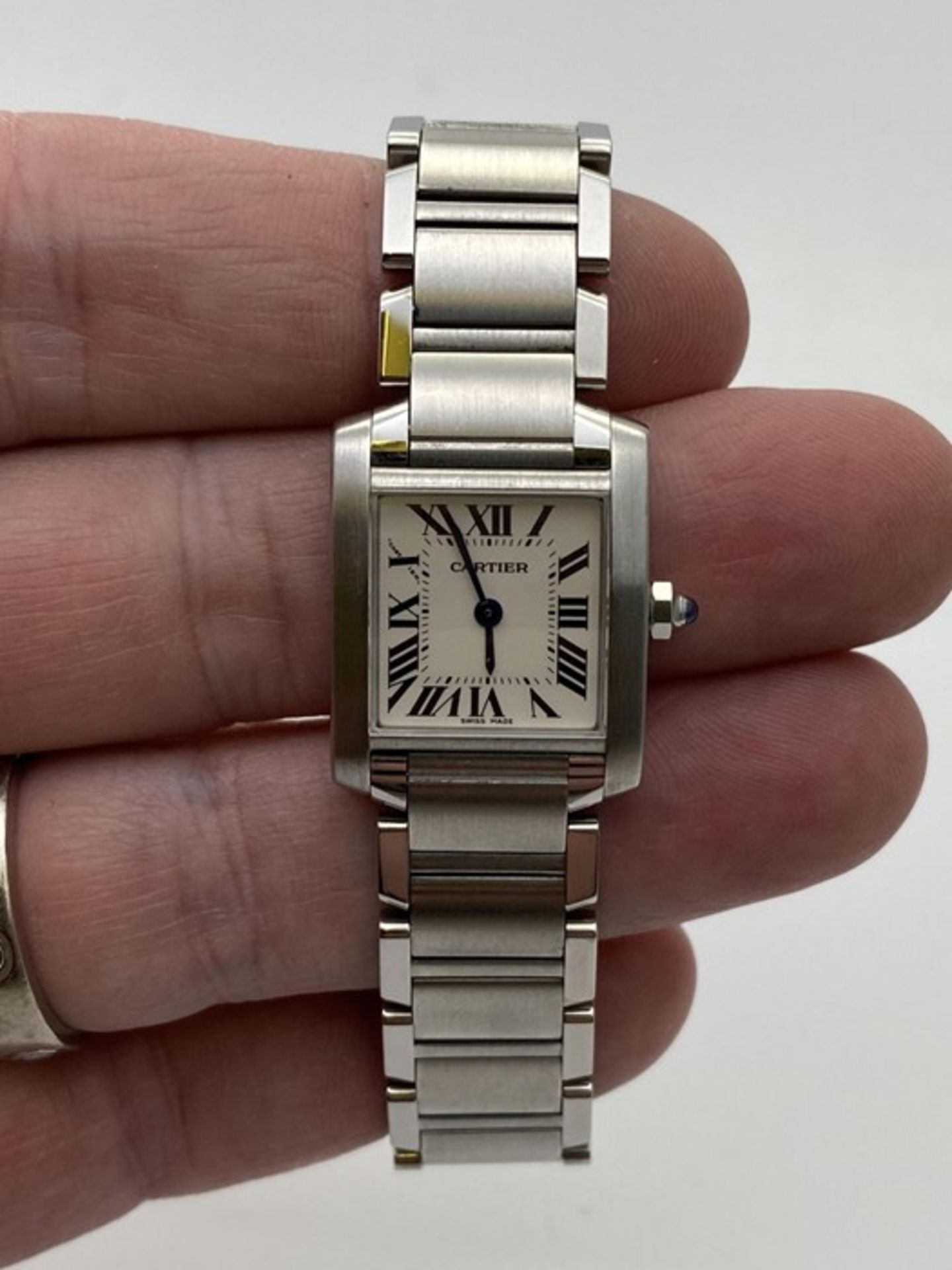 LADIES CARTIER TANK FRANCAISE WATCH, STAINLESS STEEL, WATCH ONLY (352) - Image 4 of 4