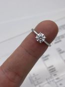 ***£15,570.00*** GIA Accredited Round Cut Diamond Ring, VS2, E, Includes GIA & AGI Certificate