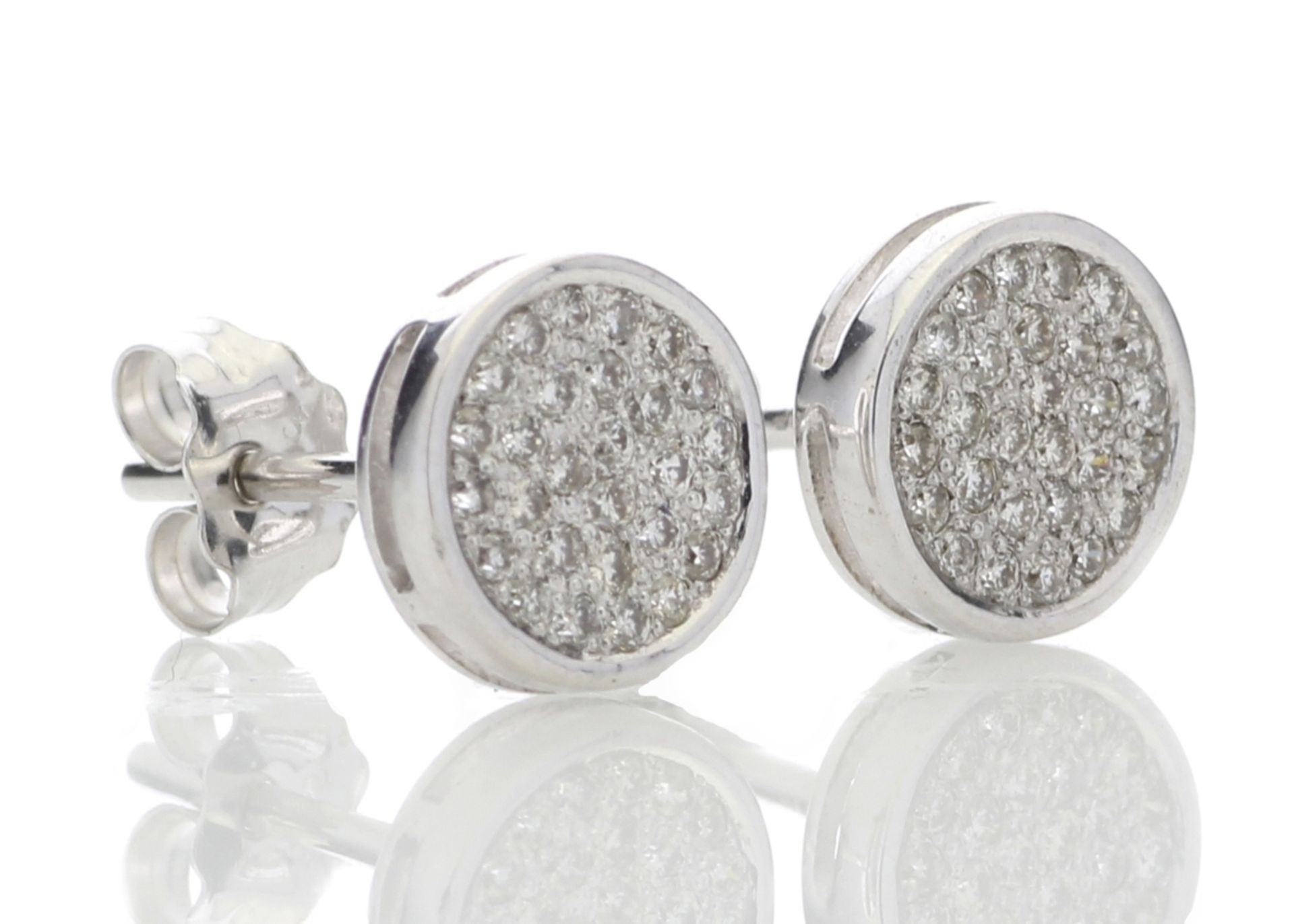 9ct White Gold Diamond Cluster Earring 0.28 Carats - Valued by GIE £2,745.00 - These simple everyday - Image 4 of 5