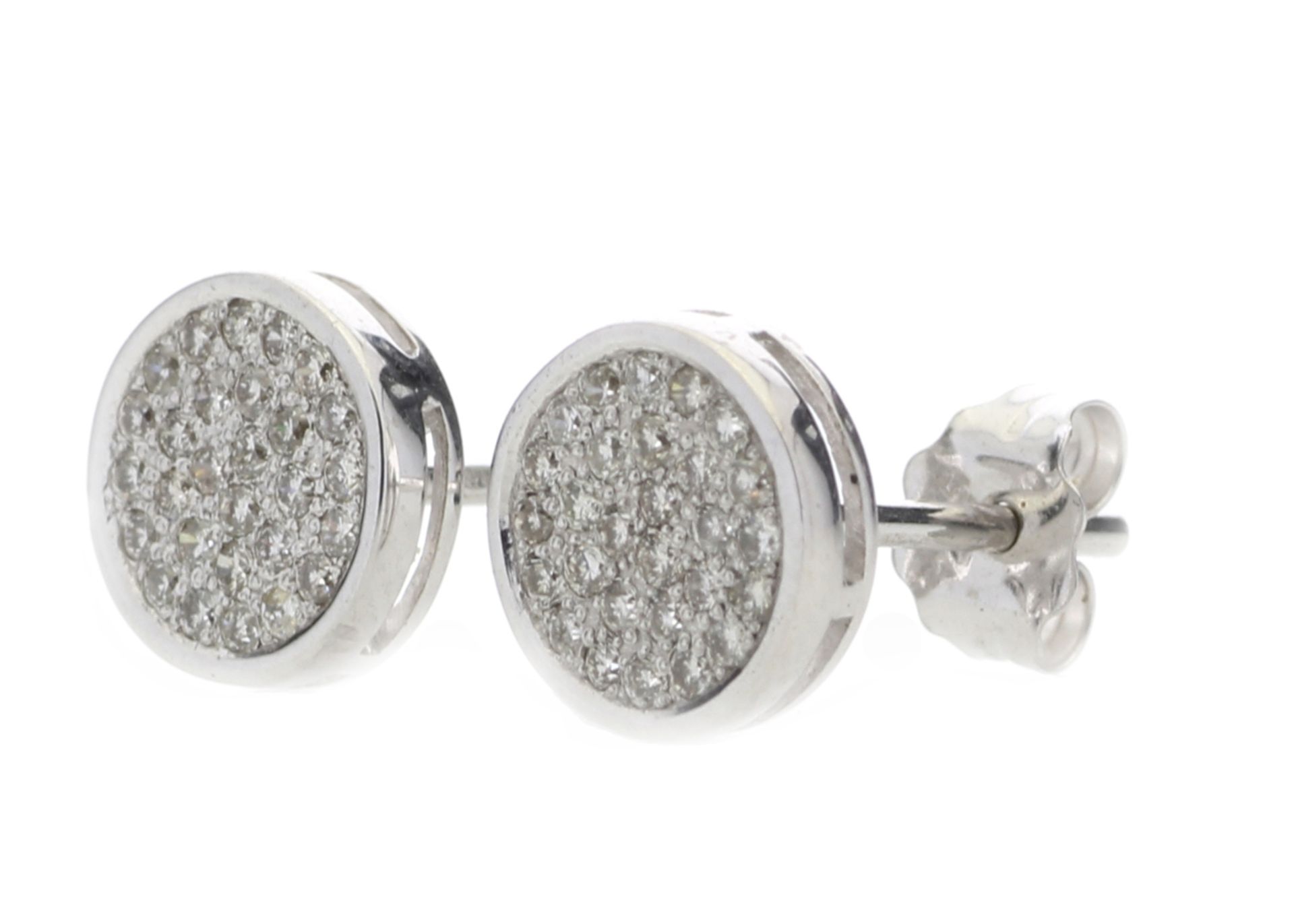 9ct White Gold Diamond Cluster Earring 0.28 Carats - Valued by GIE £2,745.00 - These simple everyday - Image 2 of 5