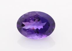 Loose Oval Amethyst 12.00 Carats - Valued by AGI £3,000.00 - Loose Oval Amethyst 12.00 Colour-