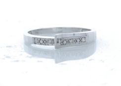 9ct White Gold Other Ring 0.04 Carats - Valued by GIE £745.00 - 9ct White Gold Other Ring 0.04
