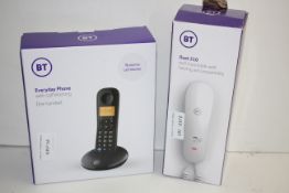 2X BOXED ASSORTED BT PHONES TO INCLUDE DUET 210 & EVERYDAY PHONECondition ReportAppraisal