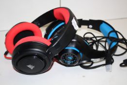 2X ASSORTED GAMING HEADSETS BY BEEXCELLENT & CORSAIRCondition ReportAppraisal Available on