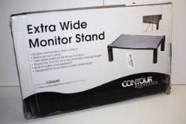 BOXED CONTOUR ERGONOMICS EXTRA WIDE MONITOR STAND Condition ReportAppraisal Available on Request-