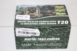 BOXED CAMPARK T20 DIGITAL WILDLIFE CAMERA WITH 12 MEGAPIXEL CMOS SENSOR RRP £39.99Condition