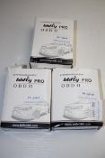 3X BOXED BB FLY PRO OBD2 ADAPTER PACKS OF 3Condition ReportAppraisal Available on Request- All Items