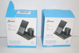 2X BOXED SENEO 7.5WFAST CHARGING FOR APPLE 3-IN-1 CHARGING STATION FOR APPLE IPHONE, APPLE WATCH &