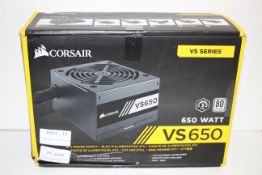 BOXED CORSAIR VS SERIES VS650 650WATT ATX POWER SUPPLY RRP £79.98Condition ReportAppraisal Available