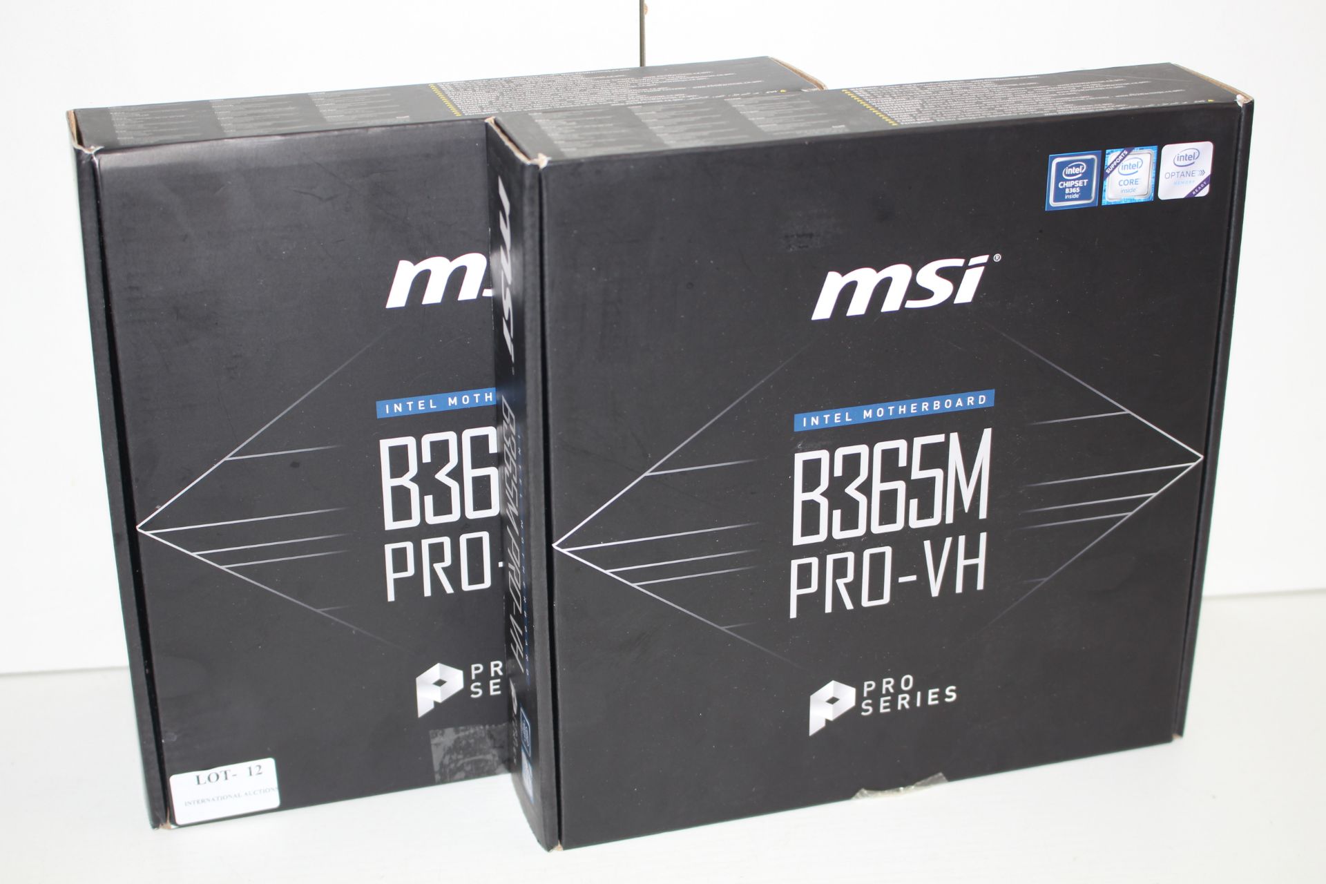 2X BOXED MSI INTEL MOTHERBOARD B365M PRO-VH CHIPSET B365 COMBINED RRP £170.98Condition