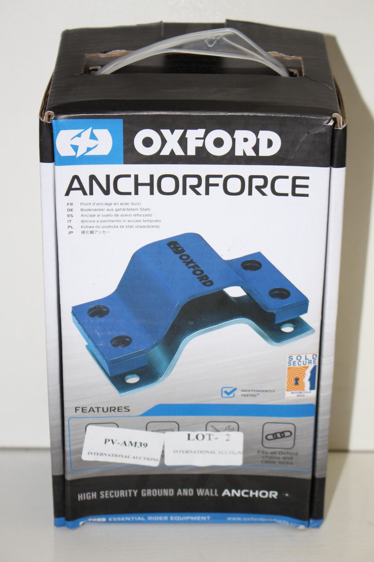 BOXED OXFORD ANCHORFORCE HIGH SECURITY GROUND AND WALL ANCHOR LK398 RRP £44.99Condition