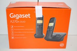 BOXED GIGASET A270 A DUO DIGITAL CORDLESS PHONE SET RRP £34.98Condition ReportAppraisal Available on