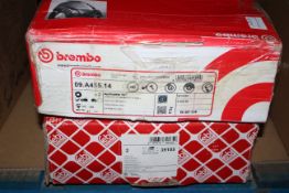 2X ASSORTED BRAKE DISC SETS BY BREMBO & FEBI BILSTEINCondition ReportAppraisal Available on Request-