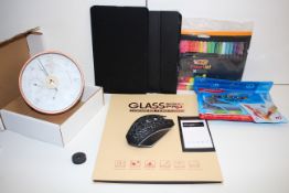 7X ASSORTED BOXED/UNBOXED ITEMS TO INCLUDE COLOUR PENS, COMPUTER MOUSE & OTHER (IMAGE DEPICTS