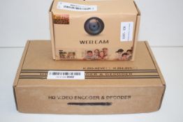 2X BOXED ITEMS TO INCLUDE FULL HD 1080P WEBCAM & HD VIDEO ENCODER & DECODERCondition ReportAppraisal