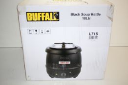 BOXED BUFFALO BLACK SOUP KETTLE L715 RRP £44.55Condition ReportAppraisal Available on Request- All