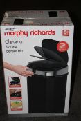 BOXED MORPHY RICHARDS CHROMA 42L SENSOR BIN RRP £51.00Condition ReportAppraisal Available on