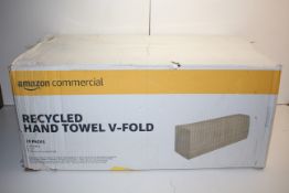 20X PACKS BOXED AMAZON COMMERCIAL RECYCLED HAND TOWEL V-FOLD Condition ReportAppraisal Available