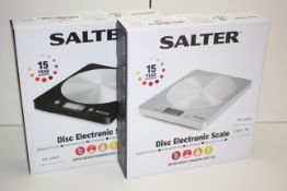 2X BOXED SALTER DISC ELECTRONIC SCALE COMBINED RRP £34.00Condition ReportAppraisal Available on