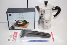 3X BOXED ASSORTED ITEMS BY ATESA, TEFAL & BIALETTI (IMAGE DEPICTS STOCK)Condition ReportAppraisal