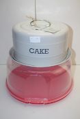 2X UNBOXED CAKE STORAGE ITEMS BY KITCHENCRAFT & OTHER (IMAGE DEPICTS STOCK)Condition ReportAppraisal