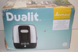 BOXED DUALIT DOMUS 2 SLOT TOASTER EXTRA LONG 14CM RRP £100.00Condition ReportAppraisal Available