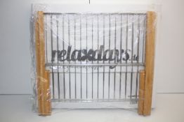 BOXED RELAXDAYS WOODEN & METAL DISHRACK Condition ReportAppraisal Available on Request- All Items