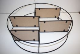 BOXED 4 TIER ROUND DESIGNER WALL SHELFCondition ReportAppraisal Available on Request- All Items