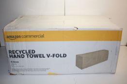 20X PACKS BOXED AMAZON COMMERCIAL RECYCLED HAND TOWEL V-FOLD Condition ReportAppraisal Available