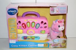 BOXED VTECH COSY KITTEN CARRIER 9-36MTHS RRP £27.00Condition ReportAppraisal Available on Request-