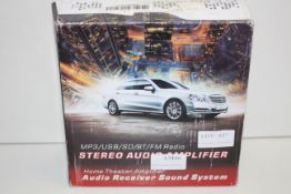 BOXED STEREO AUDIO AMPLIFIER MP3/USB/SD/BT/FM RADIO Condition ReportAppraisal Available on