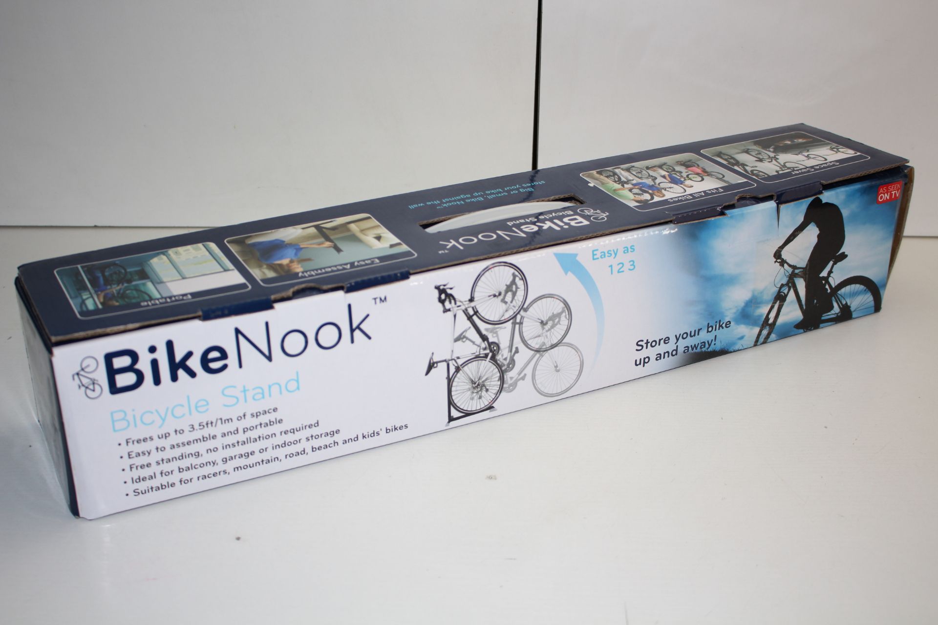 BOXED BIKE NOOK BICYCLE STAND "AS SEEN ON TV" RRP £37.37Condition ReportAppraisal Available on