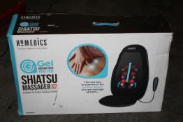 BOXED HOMEDICS SHIATSU MASSAGER WITH HEAT GEL MASSAGE WITH REAL FEEL RRP £199.00Condition