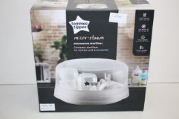 BOXED TOMMEE TIPPEE MICRO-STEAM MICROWAVE STERILISER RRP £29.00Condition ReportAppraisal Available