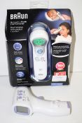 2X BOXED ITEMS TO INCLUDE BRAUN NO TOUCH + TOUCH THERMOMETER NTF3000 RRP £65.99 & INFRARED