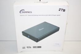 BOXED SONNICS 3.5" EXTERNAL DESKTOP HARD DRIVE 2TB WITH USB 3.0 SUPER SPEED RRP £101.79Condition