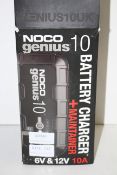 BOXED NOCO GENIUS 10 BATTERY CHARGER + MAINTAINER 6V & 12V 10A RRP £120.00Condition