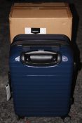 BOXED WITH TAGS AMAZON BASICS PREMIUM HANDSIDE SPINNER CARRY-ON BLUE RRP £58.81Condition