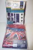 2X ASSORTED BAGGED ITEMS TO INCLUDE UNION JACK DUVET SET DOUBLE & ROYAL COLLECTION LUXURY THERMAL