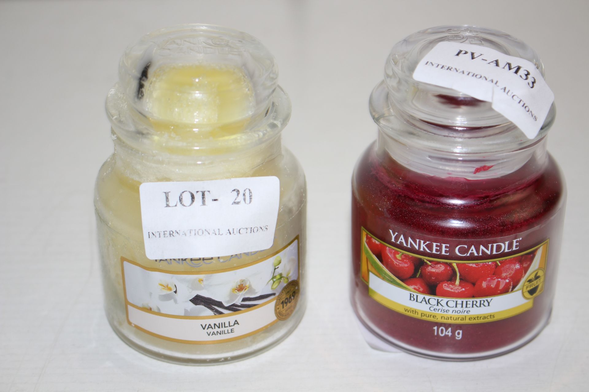 2X ASSORTED YANKEE CANDLES 104G (IMAGE DEPICTS STOCK)Condition ReportAppraisal Available on Request-