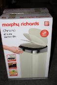 BOXED MORPHY RICHARDS CHROMA 42L SENSOR BIN RRP £51.00Condition ReportAppraisal Available on