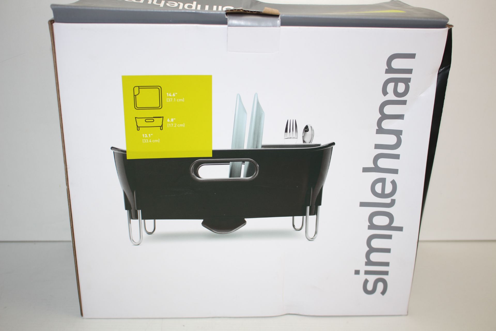 BOXED SIMPLEHUMAN BLACK COMPACT DISHRACK RRP £29.99Condition ReportAppraisal Available on Request-