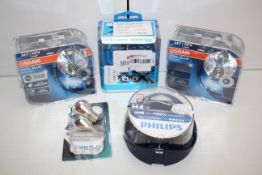 5X ASSORTED CAR HEADLAMP BULBS BY PHILIPS & OSRAM (IMAGE DEPICTS STOCK)Condition ReportAppraisal