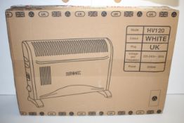 BOXED DURONIC WHITE ELECTRIC CONVECTOR HEATER MODEL: HV120 RRP £26.36Condition ReportAppraisal