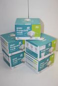 5X BOXED UNIBEAR 20PACKS KN95 PROTECTIVE MASKS Condition ReportAppraisal Available on Request- All