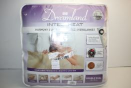 BAGGED DREAMLAND INTELLI-HEAT HARMONY SUPER-SOFT HEATED OVERBLANKET DOUBLE DUAL 180 X 180 CM RRP £