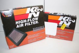 2X BOXED ASSORTED K&N AIR FILTERS (IMAGE DEPICTS STOCK)Condition ReportAppraisal Available on